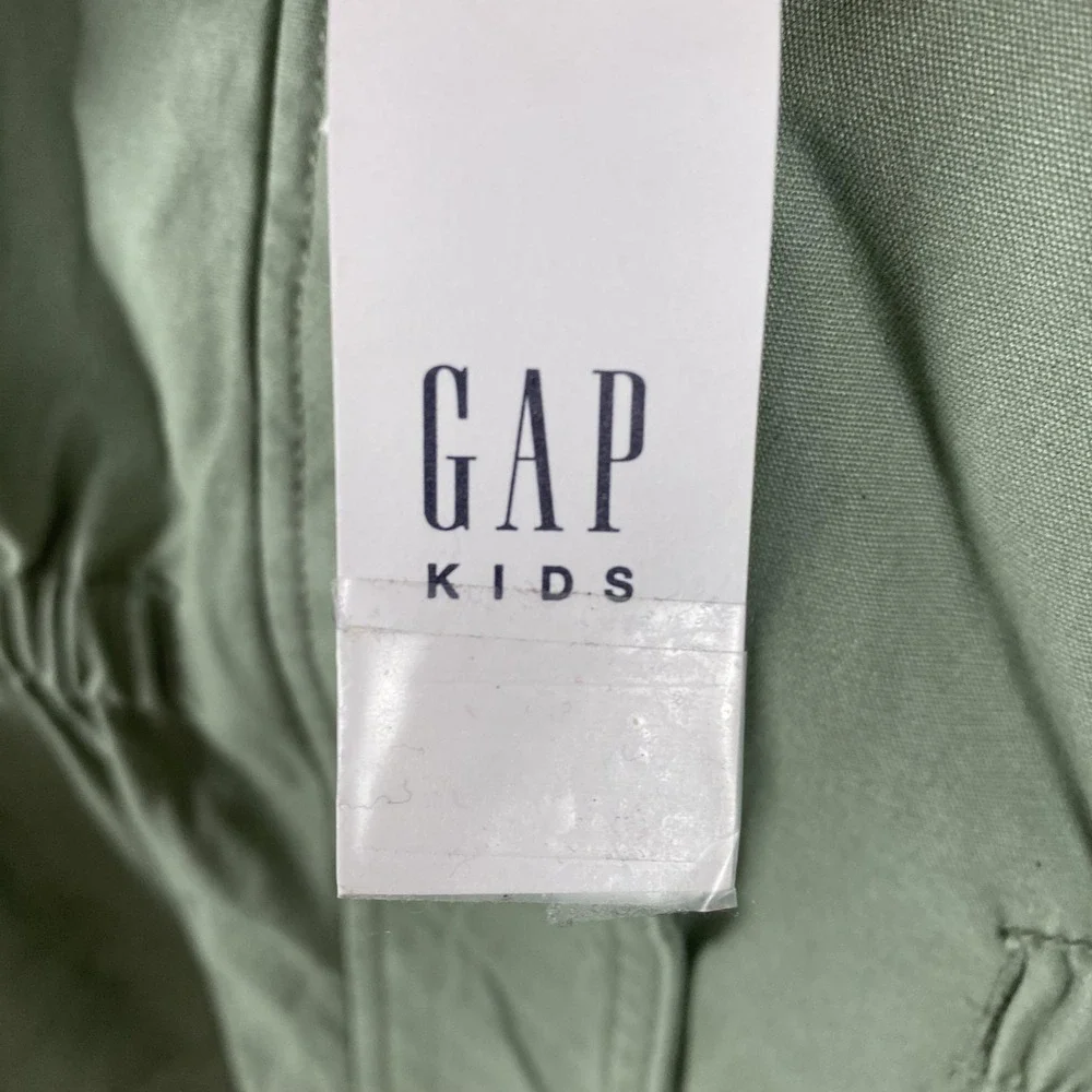 Gap Kids Jacket Youth Medium 8 Green Hooded ColdControl‎ Sherpa Utility Parka